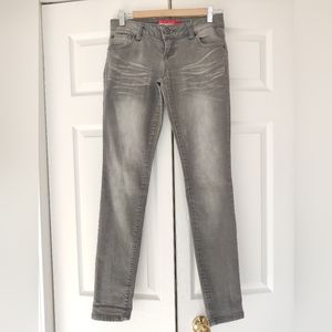 Gray Low-rise Skinny Jeans
